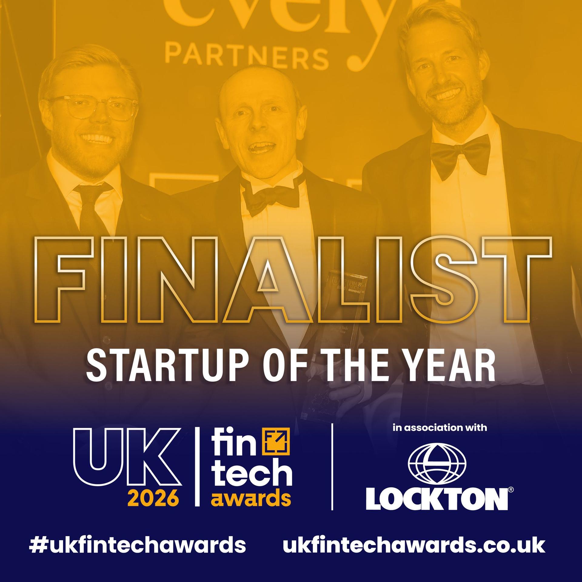 UK FinTech Awards 2026 — Startup of the Year Finalist